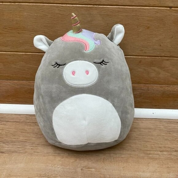 EUC Teresa The Gray Unicorn Squishmallows 8" - Picture 1 of 4